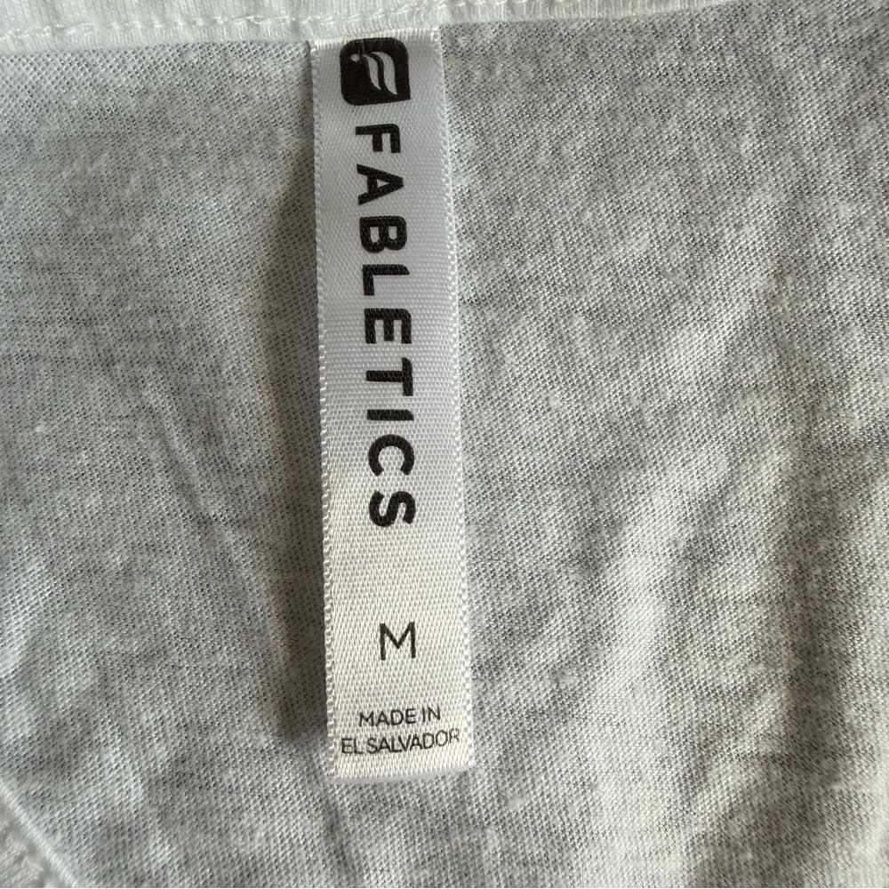 Fabletics Cleopatra Asymmetrical White Cutout Tank Top - Picture 9 of 14